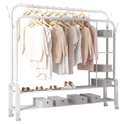 Porte-Vêtements Stand Cintre Au Sol Noir Affichage Porte-Vêtements