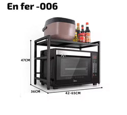 Support Micro onde 1 Niveaux en Fer