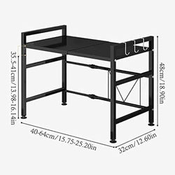 Support Micro onde 1 Niveaux en Fer