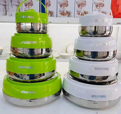 SET DE 4 BOLS ISOTHERMES FENGTIANLI BOLS ISOTHEMES 24H LUNCHBOX INOX