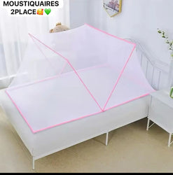 Moustiquaire Portable pliable sans fond, lit pliant, 2 places