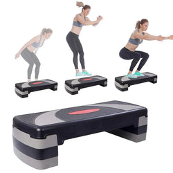 Fitness Aérobic Step Gris et Noir