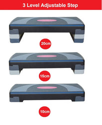 Fitness Aérobic Step Gris et Noir