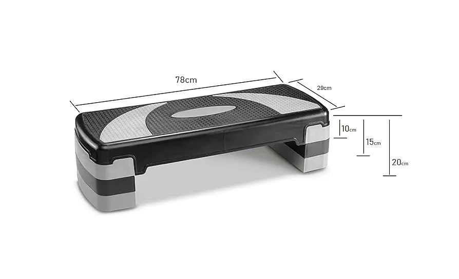 Fitness Aérobic Step Gris et Noir