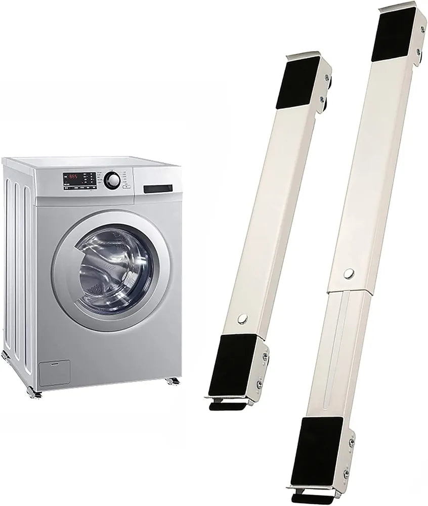 Lot de 2 Rouleaux D'appareils Robustes, Base Mobile Extensible pour Machine à Laver, Déplacez