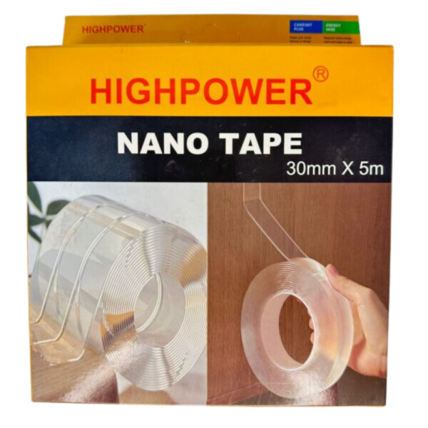 Colle adhésif nano double face 1rouleaux de 5mètre 30mmx2mx2mm