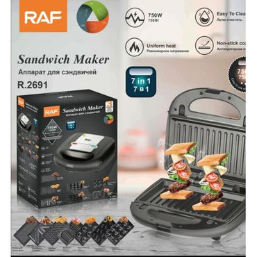 RAF MACHINE À Gauffre (gaufrier) - Sandwich Maker 7a1 Marque:RAF|Autres produits par RAF