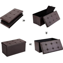 Pouffe -Coffre/Boite de Rangement 2 places