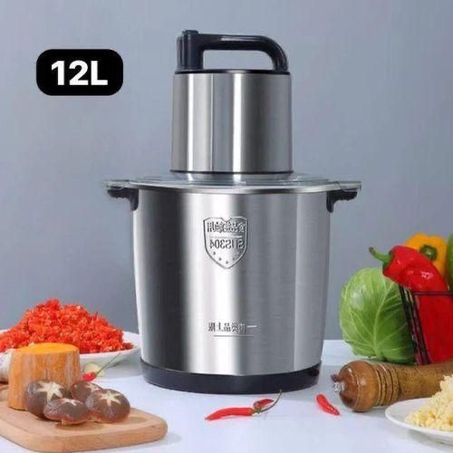 hachoir à viande machine en acier inoxydable épices ail hachoir à légumes robot culinaire machine mélangeur  10 L