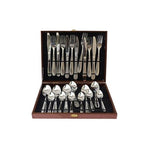 24 PiècesMalette - Ensemble Cuillère - Fourchette et Couteau -