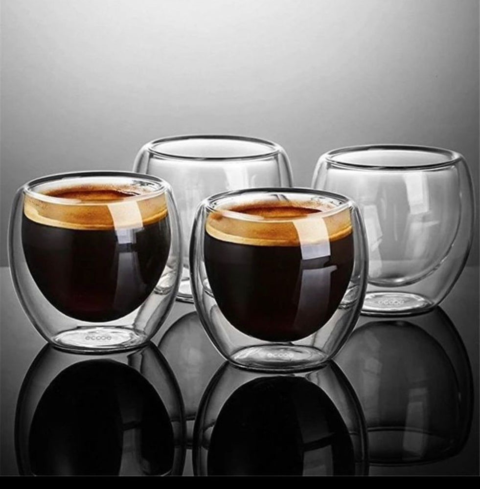 6 Verres Double Paroi - Transparent 250ml