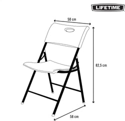 Chaise pliante blanche