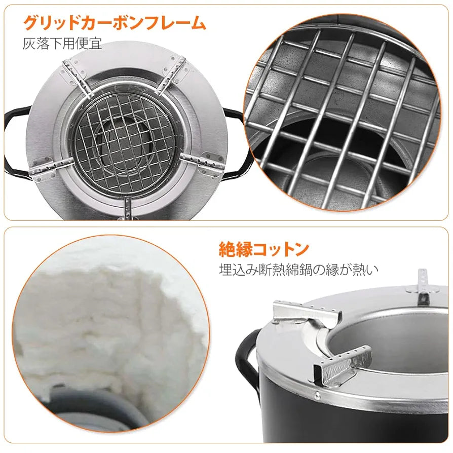 Fourneau moderne à charbon Très économique et propre 3kg