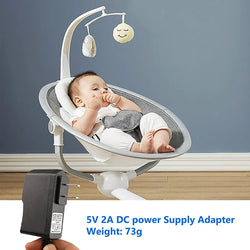 Balancelle Electrique Multifonctionnelle Pour Bébé Gris/Vert