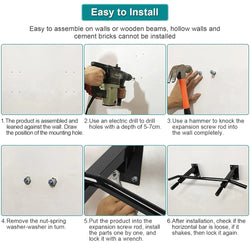 Barre Fixe Murale - Noir