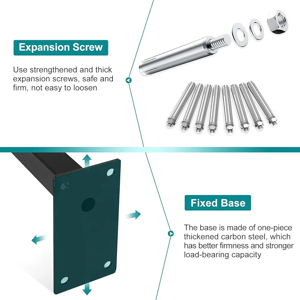 Barre Fixe Murale - Noir