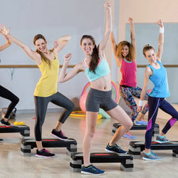 Fitness Aérobic Step Gris et Noir