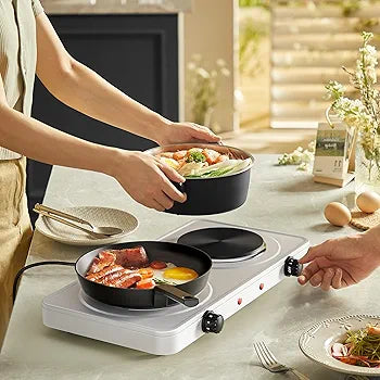 RECHAUD A DEUX FEU 2 Plaques de Cuisson Électrique -