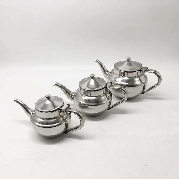 ensemble 3 théière inox