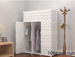 Armoire 3 Battants Plastique Blanc - Penderie