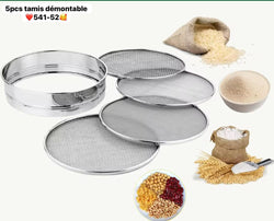 LOT DE 4 PIÈCES DE TAMIS - ALUMINIUM