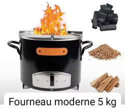 Fourneau moderne à charbon Très économique et propre 5kg