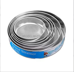 Set de 6 tamis ( passoire) rond en acier - Argenté