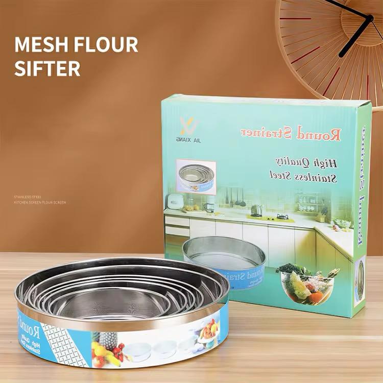 Set de 6 tamis ( passoire) rond en acier - Argenté