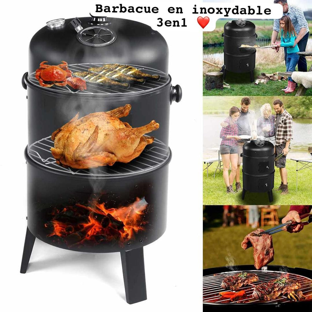 Barbecue à Charbon - Noir grill