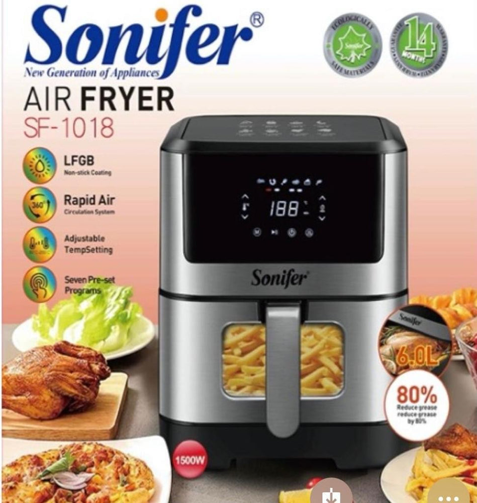 friteuse à air numérique facile à utiliser, capacité 6 litres