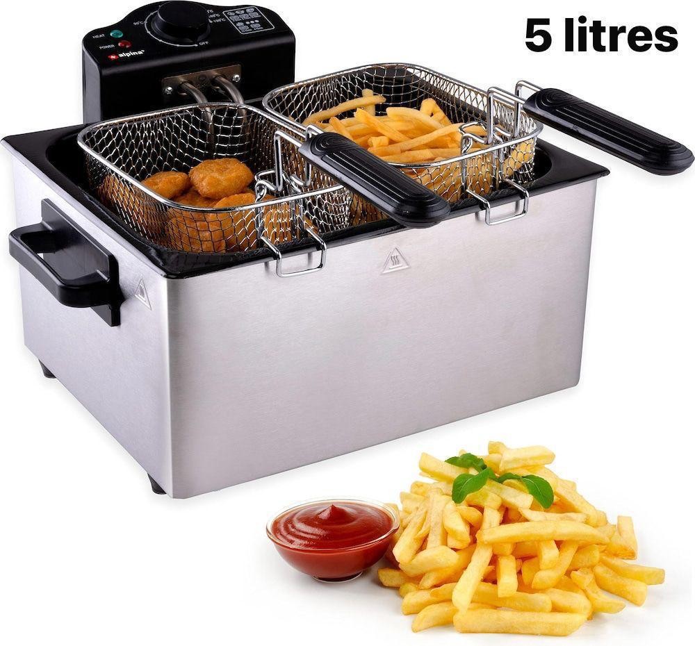 Friteuse à Huile 5 Litres - Double  Paniers