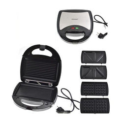 Gaufrier et machine à sandwich 3 en 1