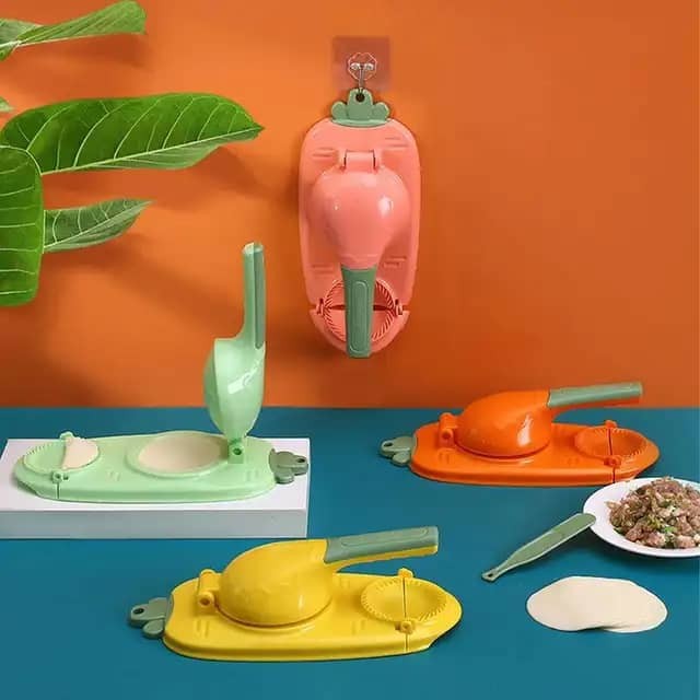 Machine à boulettes 2 en 1 - Presse-pâte manuelle - Machine à boulettes - Moules pour sacs à pâte - Emballage de peau