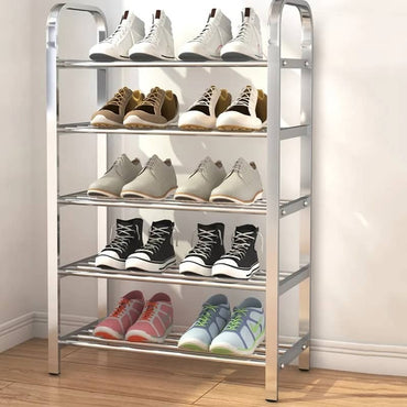 Rangement de chaussures en métal 5 niveaux