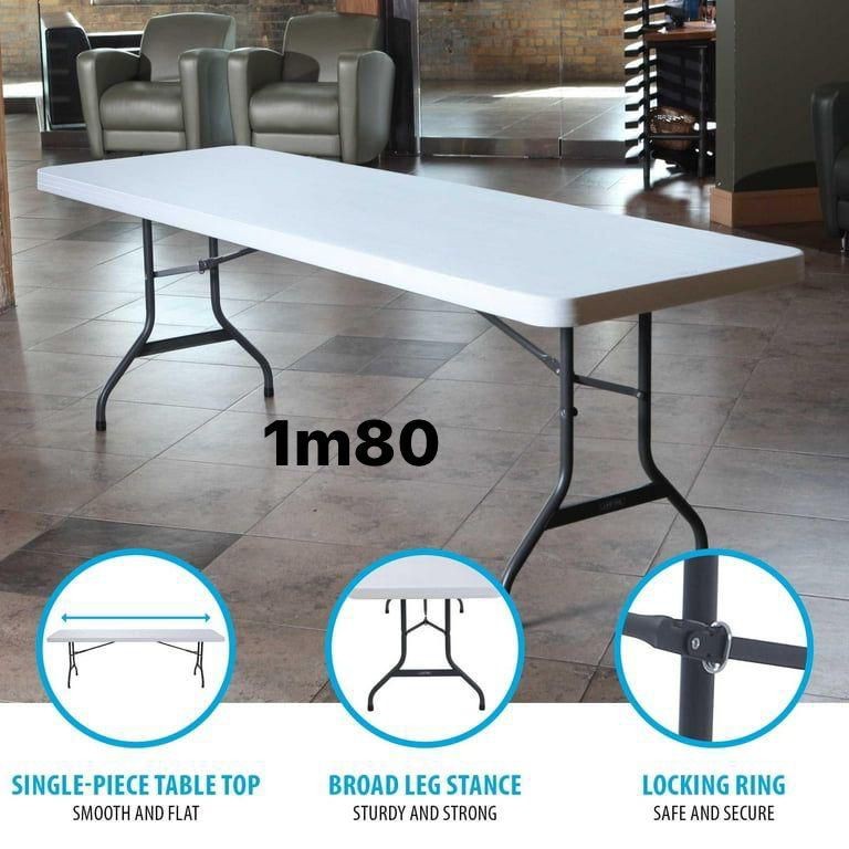 Table de dressage pliable 1m80
