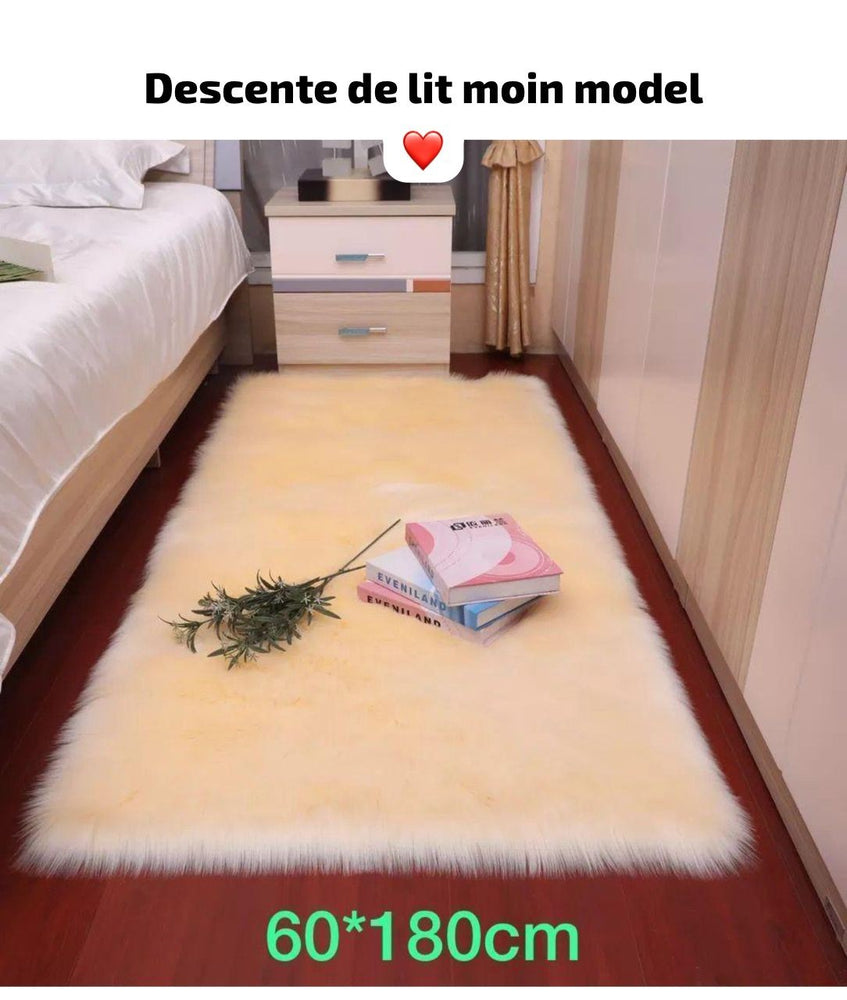 Tapis fourrure à poils longs, tapis ultra doux- multicolore