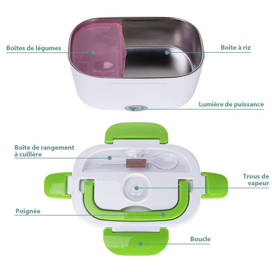 Boîte à repas et chauffe plats électrique