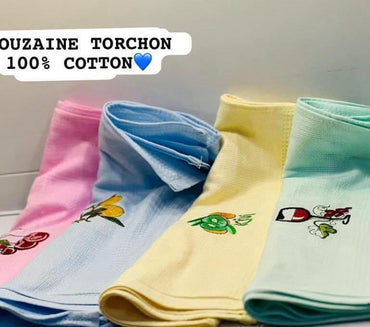 lot de 12 torchon en Cotton