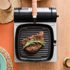 Poêle à steak carrée en fonte, poêle à steak pour cuisinière, grill pour poêle, poêle à griller , antiadhésive