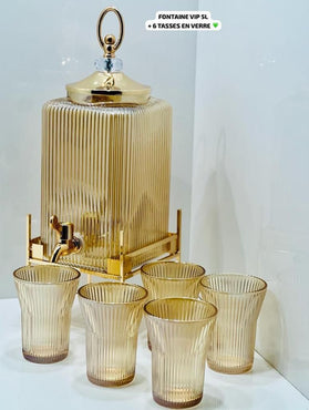 Fontaine de Jus et Eau - 2 Litres+6 verres