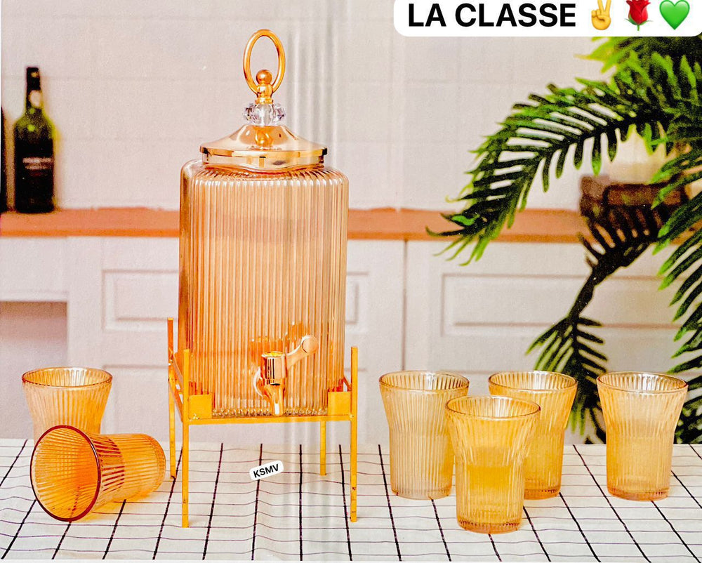 Fontaine de Jus et Eau - 2 Litres+6 verres