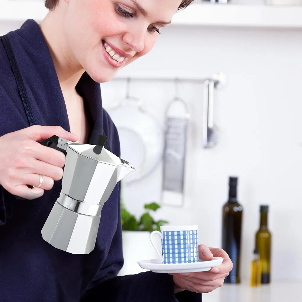Cafetière Italienne de capacité 12 Tasses - En Aluminium