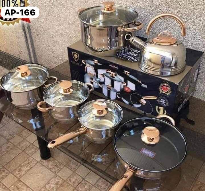 Ensemble Bols Batterie Cuisine Inox Lourd 12 pièces