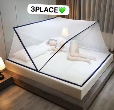 Moustiquaire 3 Places Portable pliable sans fond, lit pliant,