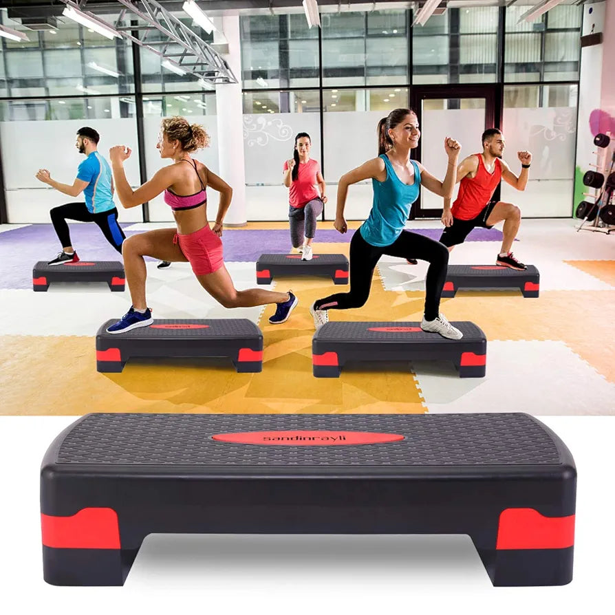 FFITNESS STEP MULTIFONCTION POUR AEROBICA ET FITNESS TAPBOARD Établi à marches réglable 2 hauteurs surface antidérapante Choix d'Amazon