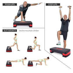 FFITNESS STEP MULTIFONCTION POUR AEROBICA ET FITNESS TAPBOARD Établi à marches réglable 2 hauteurs surface antidérapante Choix d'Amazon