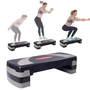 Fitness Aérobic Step Gris et Noir