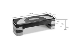 Fitness Aérobic Step Gris et Noir