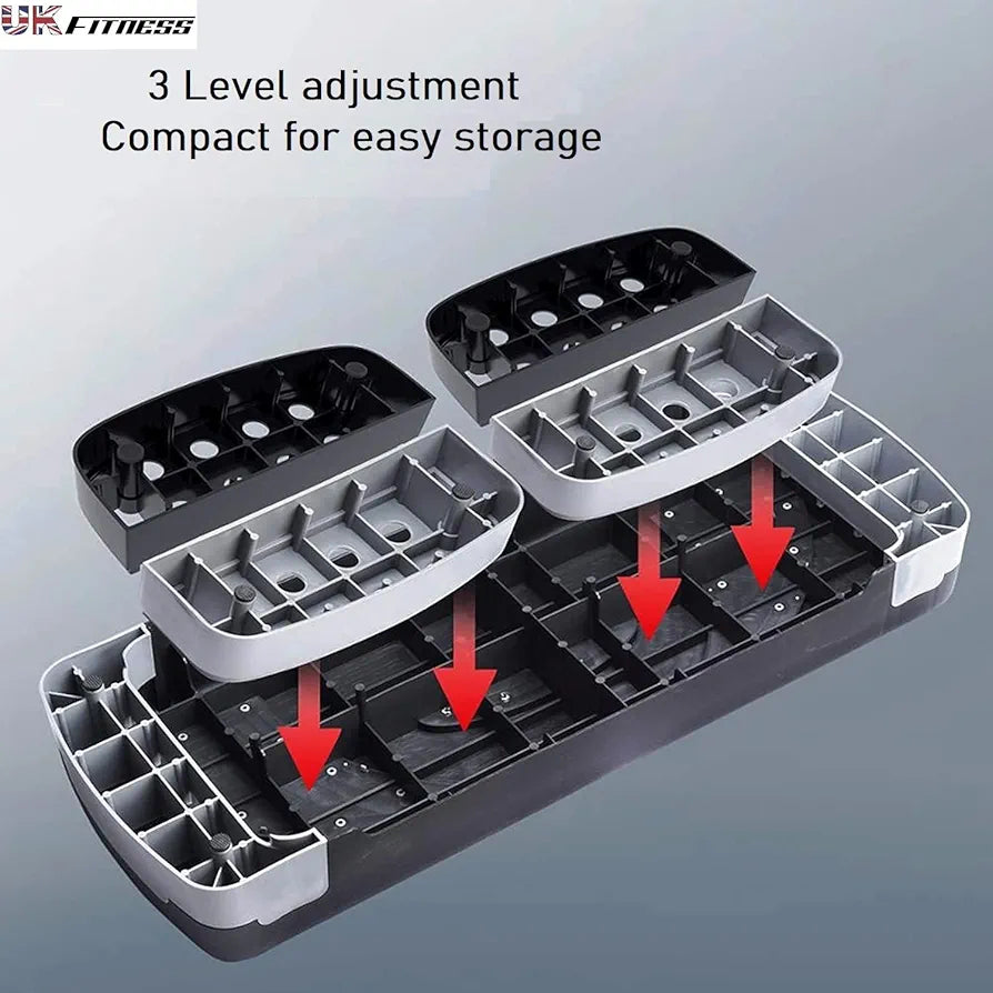Fitness Aérobic Step Gris et Noir