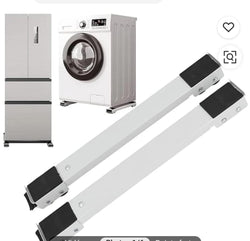 Lot de 2 Rouleaux D'appareils Robustes, Base Mobile Extensible pour Machine à Laver, Déplacez